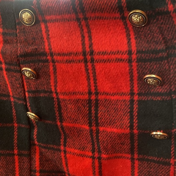 NWT HYFVE Red and Black Plaid Mini Skirt, Large - Picture 3 of 6